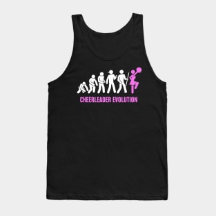 Evolution | Cute And Funny Cheerleading Cheerleader Tank Top